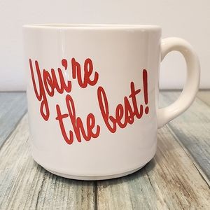 " You're the best! " great Valentines day coffee tea mug